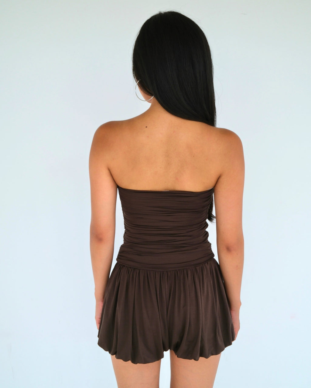 Bubble Playsuit / Brun