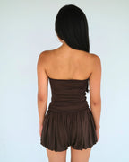 Bubble Playsuit / Brun