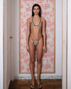 Plaid Knitkini Bottom / Yellow