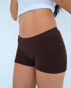 Cheri Mini Shorts / Cacao