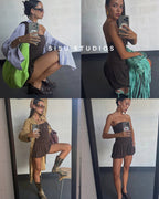 Bubble Playsuit / Brun