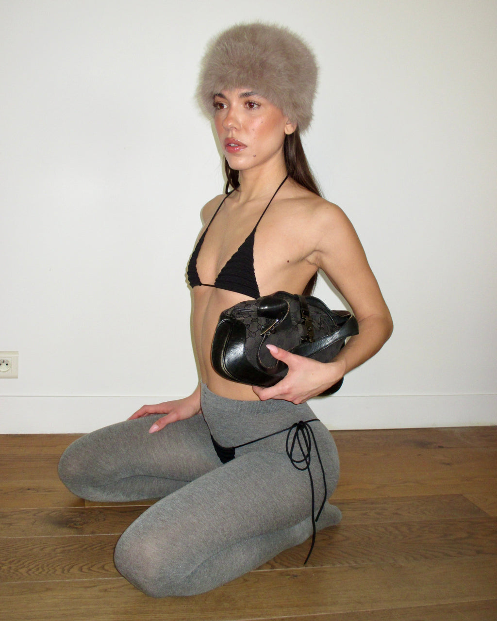Bisou Knitkini Top / Noir